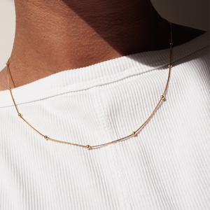 THE CAMI NECKLACE - Solid 14k gold from Bound Studios