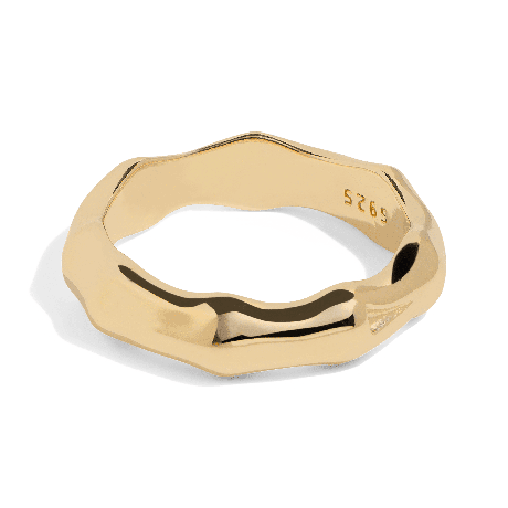 THE BAMBOO RING - solid gold from Bound Studios