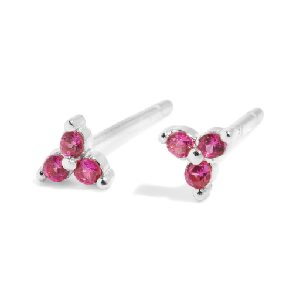 THE SALLY STUD PINK - sterling silver from Bound Studios