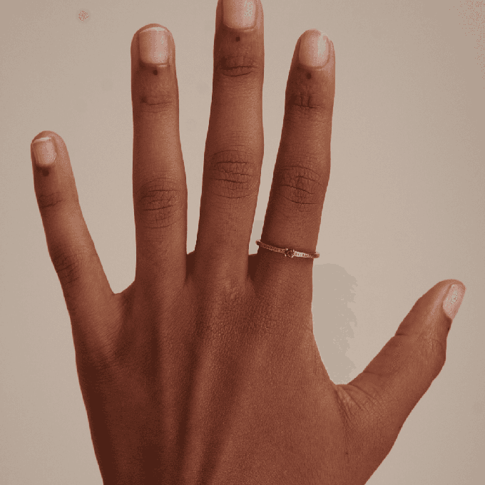 THE EMMA RING GREEN - Solid 14k gold from Bound Studios