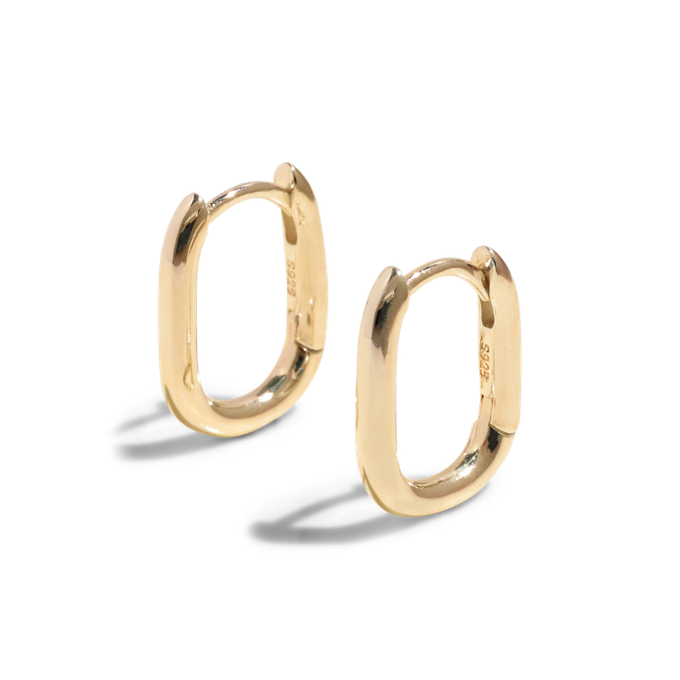 THE HARLEY MOLLY HOOP SMALL - Solid 14k gold from Bound Studios