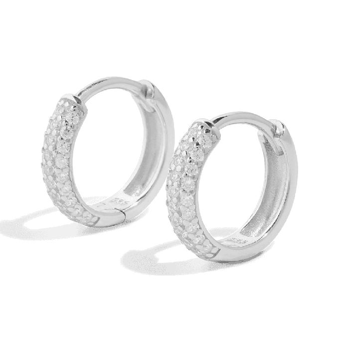 THE AURORA HOOP M - sterling silver from Bound Studios