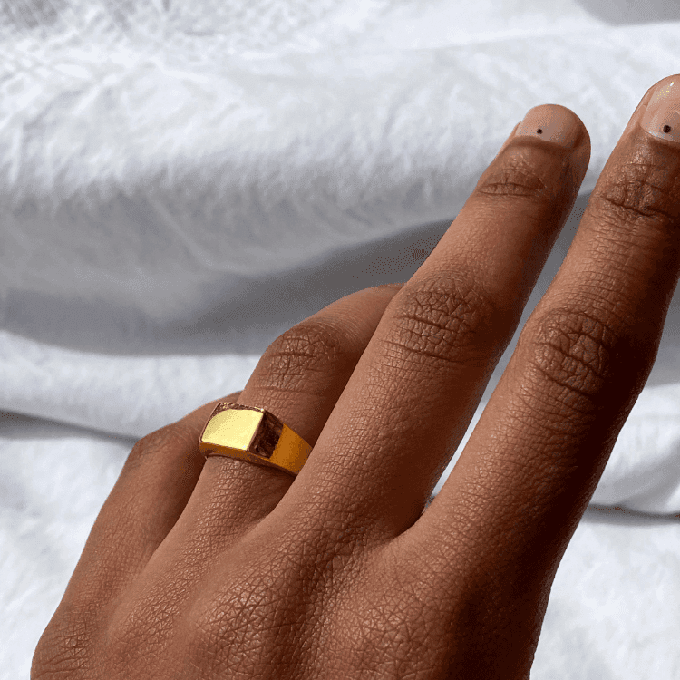 THE SPENCER RING - 18k gold vermeil from Bound Studios