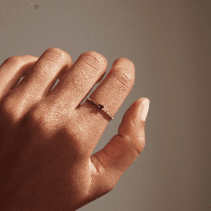 THE EMMA RING RED - Solid 14k gold from Bound Studios