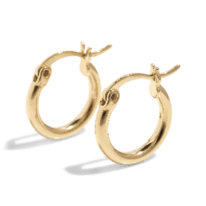 THE BASE HOOP S - 18k gold vermeil from Bound Studios