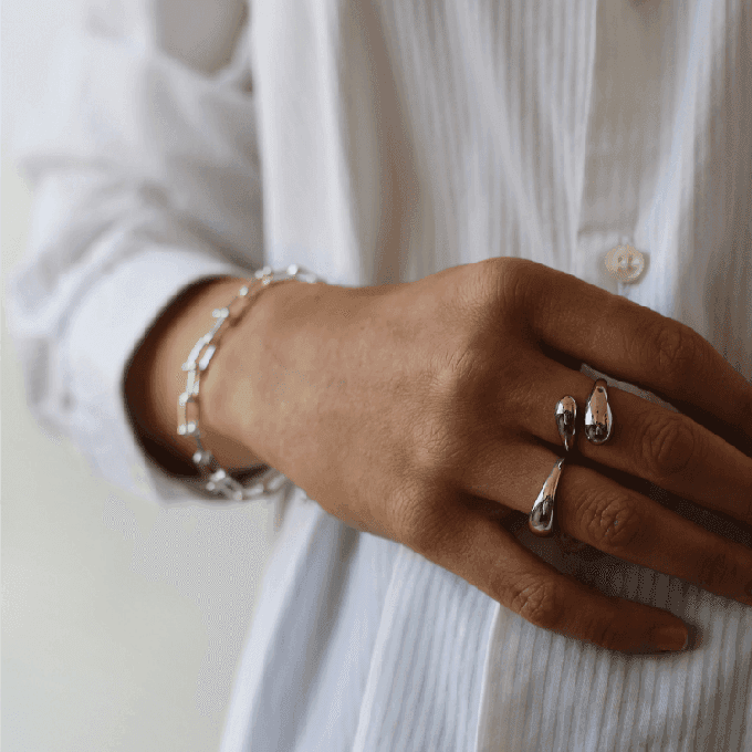 THE ONA RING - sterling silver from Bound Studios