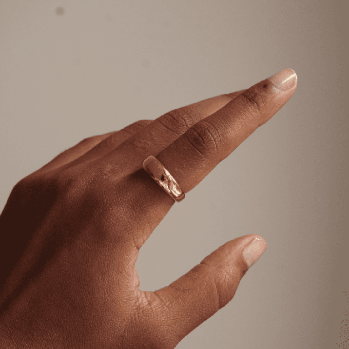 THE HARPER RING - solid gold from Bound Studios