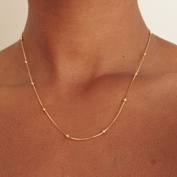 THE CAMI NECKLACE - Solid 14k gold from Bound Studios