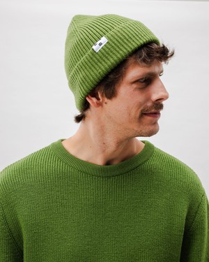 Waterfront Wool Beanie Green from Brava Fabrics