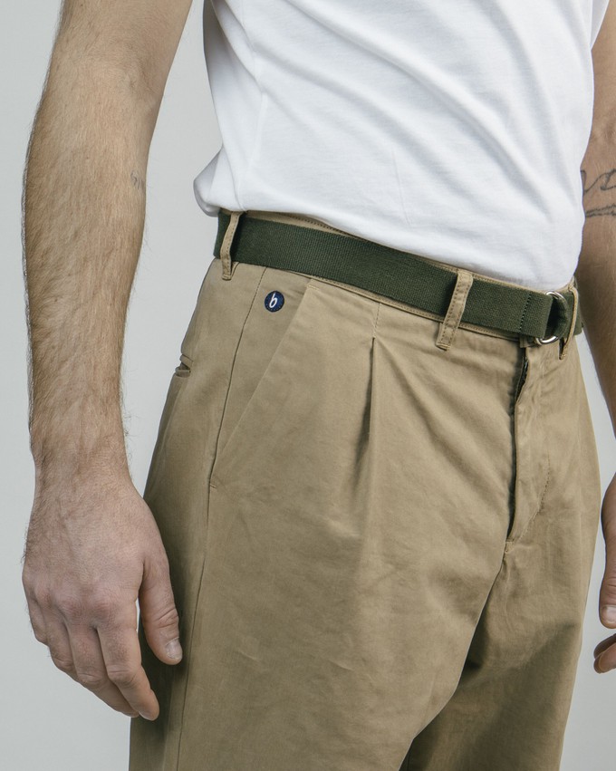 Pleated Chino Camel from Brava Fabrics