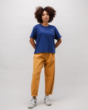 Peanuts Woodstock Oversize Cotton Tee Blue from Brava Fabrics