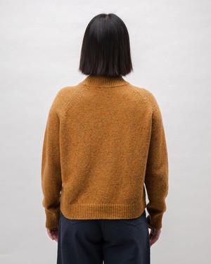 Perkins Raglan Wool Sweater Ochre from Brava Fabrics