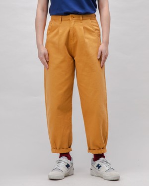 Pegged Cotton Twill Pants Ochre from Brava Fabrics