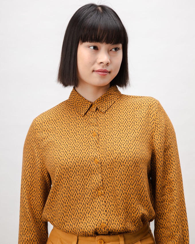 Mist Viscose Blouse Ochre from Brava Fabrics