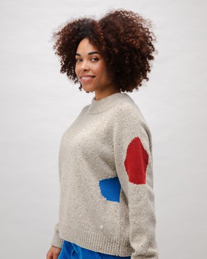 Perkins Raglan Wool Sweater Multicolor from Brava Fabrics