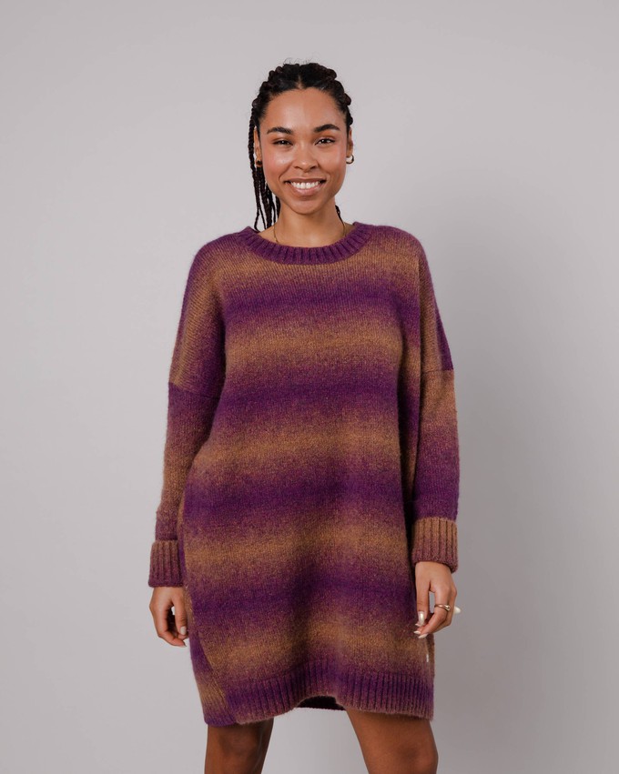 Knitted Alpaca Dress Grape from Brava Fabrics