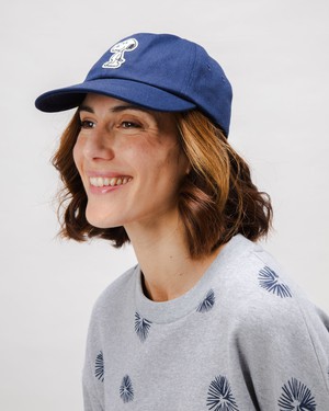 Peanuts Snoopy Cotton 6 Panel Cap Navy from Brava Fabrics