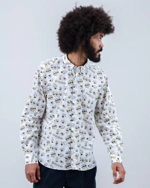 Minions Coffee Long Sleeve Shirt Ecru from Brava Fabrics