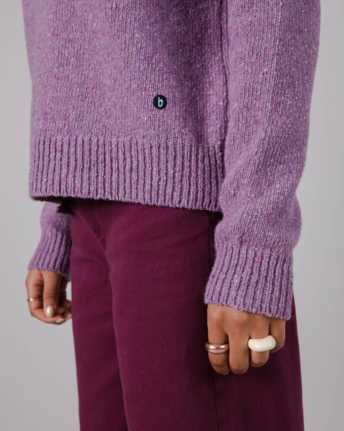 Perkins Wool Sweater Grape from Brava Fabrics