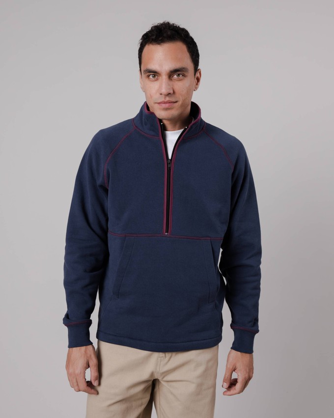 Zip Up Sweatshirt Navy from Brava Fabrics