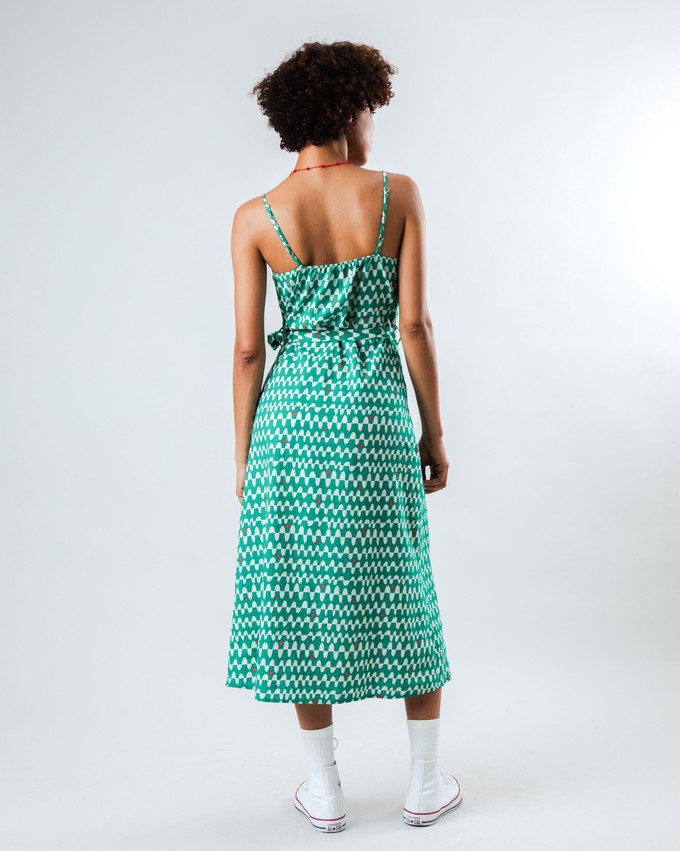 Sunset Strap Dress Green from Brava Fabrics