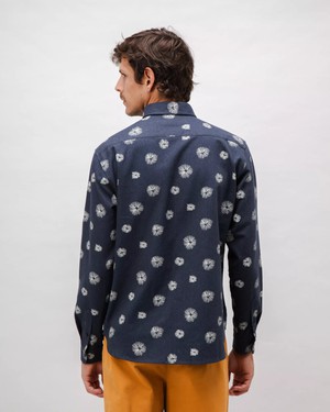 Urchin Flannel Shirt Navy from Brava Fabrics