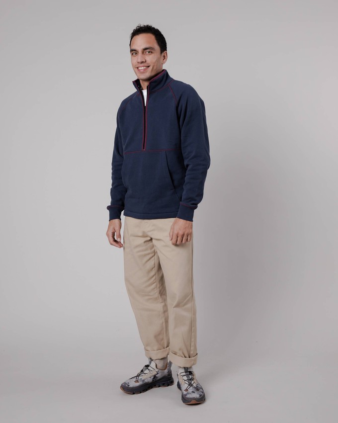 Zip Up Sweatshirt Navy from Brava Fabrics