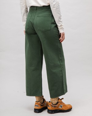 5 Pocket Cotton Twill Pants Green from Brava Fabrics