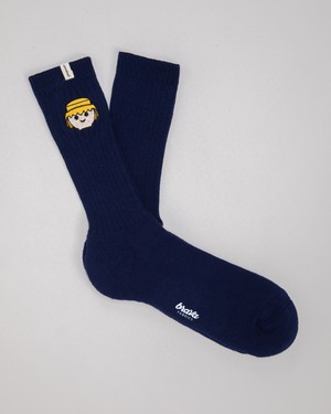 Playmobil Ribbed Socks Navy from Brava Fabrics