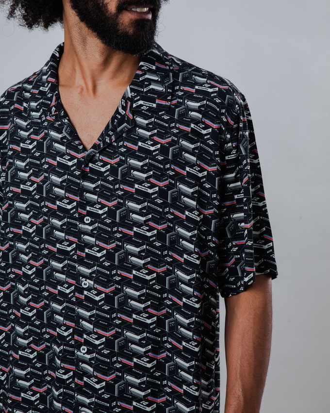 Kodak Film Aloha Shirt Black from Brava Fabrics