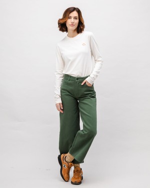 5 Pocket Cotton Twill Pants Green from Brava Fabrics