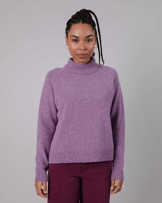 Perkins Wool Sweater Grape from Brava Fabrics