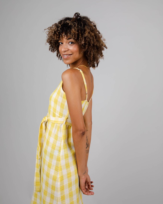 Lorena Strap Dress Lemon from Brava Fabrics