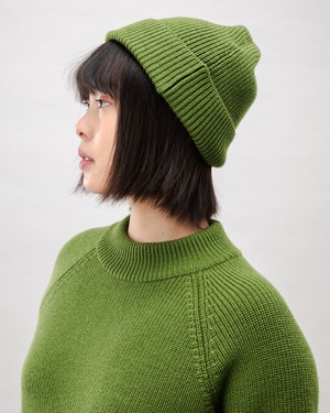 Waterfront Wool Beanie Green from Brava Fabrics