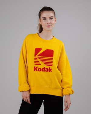 Kodak Logo Sweatshirt Yellow from Brava Fabrics