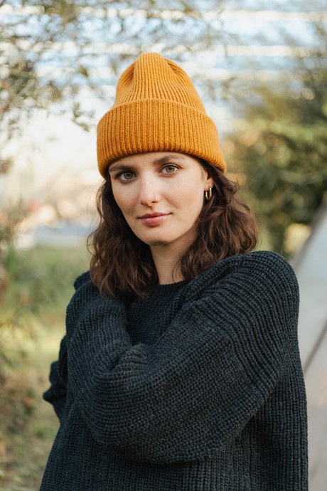 Hat N°1 - DutchMerino (S-Ocher Yellow) from BROL - Bewust Breigoed