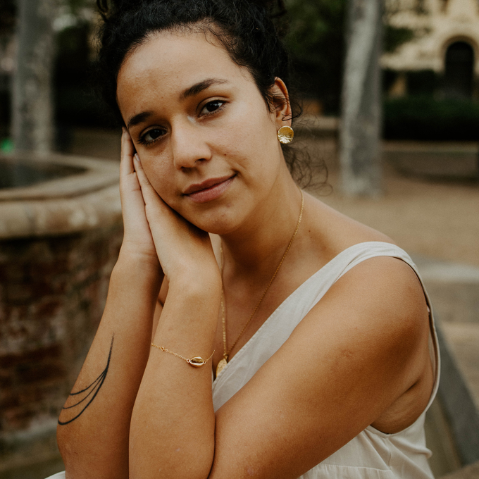 Alejandra Gold Earrings Hammered from Cano