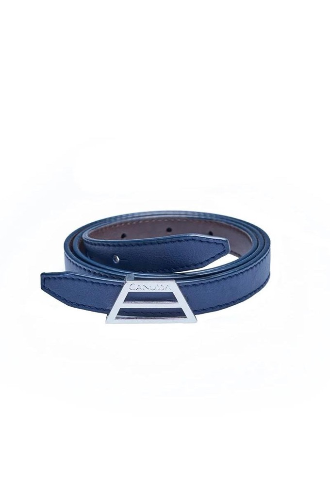 Second life | Adapt reversible belt – Blue/Brow from CANUSSA