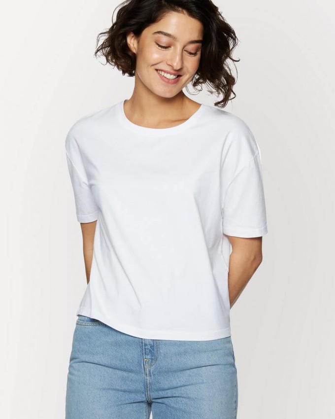 The White Cotton Tee from Charlie Mary