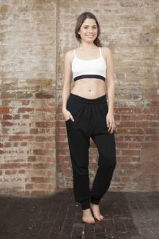 Chess Board Yoga Bra White via chaYkra