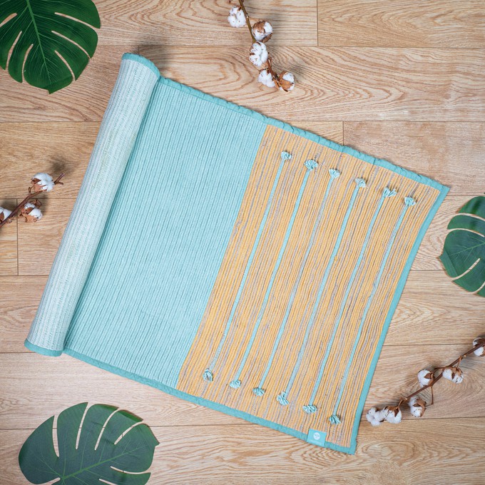 Ayurvedic Cotton Yoga Mat (Turquoise) from chaYkra