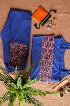 Indian Flair Cami  Adorned Ankle Leggings Set via chaYkra