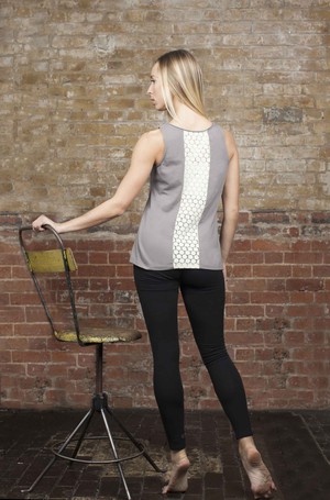 Contrast Chic Tank Grey from chaYkra