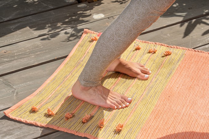 Ayurvedic Cotton Yoga Mat (Pink) from chaYkra