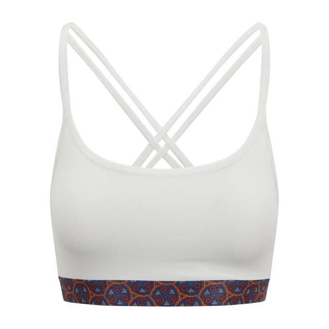 Warm Chakra Yoga Bra White from chaYkra