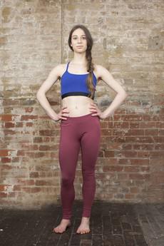 Royal Bruise Yoga Bra Blue via chaYkra