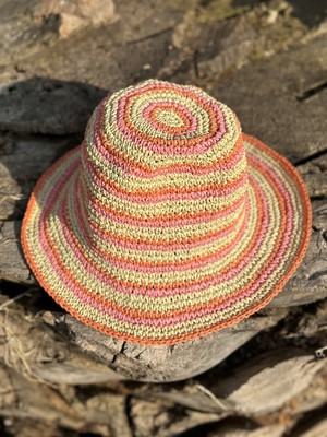 Sunny Days Striped Raffia Hat from Chillax