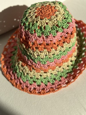 Sunny Days Multicolor Raffia Hat from Chillax