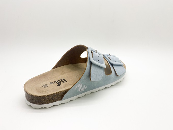 thies 1856 ® Eco Bio Covered Sandal vegan light blue (W/X) from COILEX