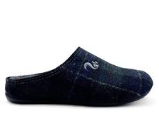 thies 1856 ® Rec Check Slipper dark navy (W/X) via COILEX